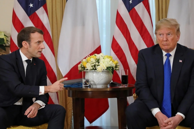ترامب: موقف ماكرون بشأن الفلسطينيين.. «ليس له أهمية»