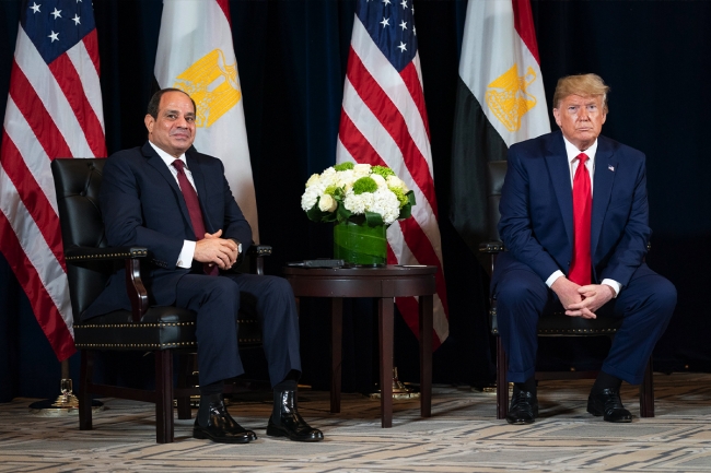 الرئيس المصري: ترامب القادر على إيقاف الحرب في غزة وإدخال المساعدات