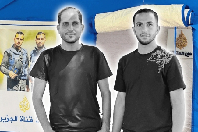 استشهاد مراسلي الجزيرة أنس الشريف ومحمد قريقع في غزة