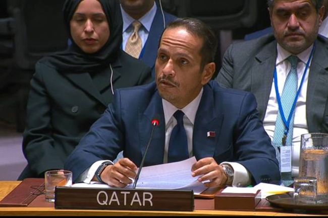 رئيس مجلس الوزراء القطري: الهجوم الإسرائيلي قامت به قيادة متطرفة غير مؤمنة بالسلام