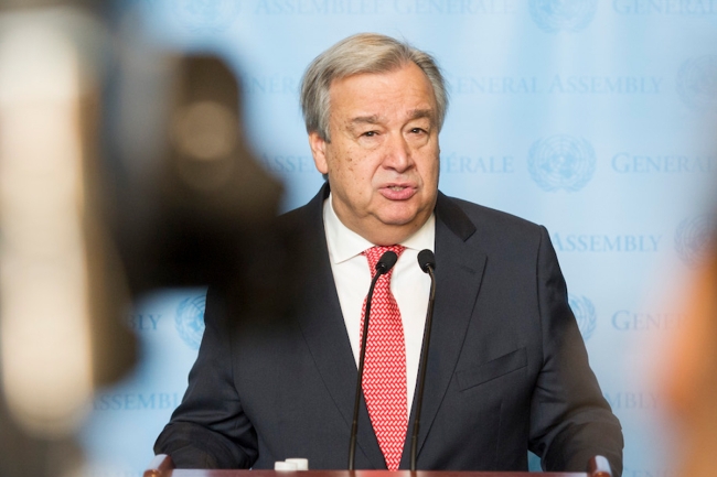 غوتيريش: على العالم ألّا يخشى ردود الفعل الإسرائيلية الانتقامية