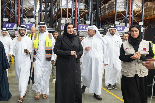 قطر تدشن جسراً برياً من المساعدات الإنسانية لدعم الشعب الفلسطيني بغزة